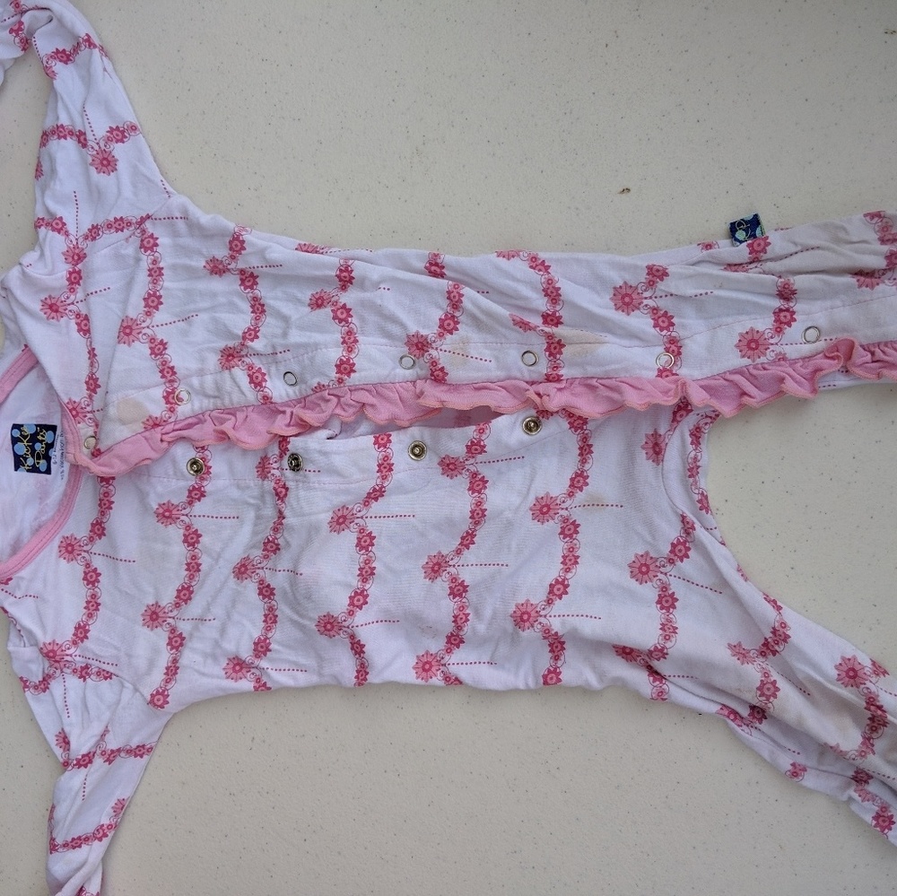 Kickee pants ruffle coveralls